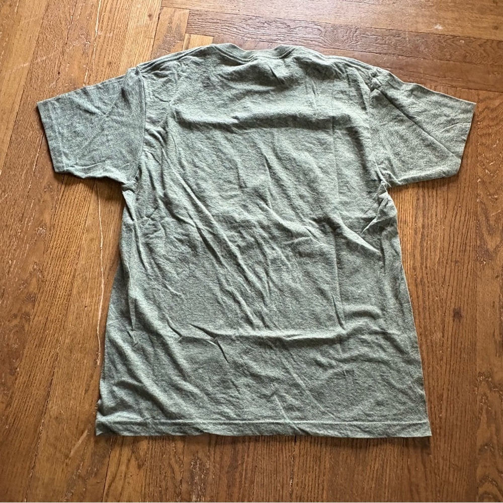 Korn Logo Graphic T-Shirt Green Distressed Nu Metal Band Tee (Medium, 2010s) - Picture 3 of 4
